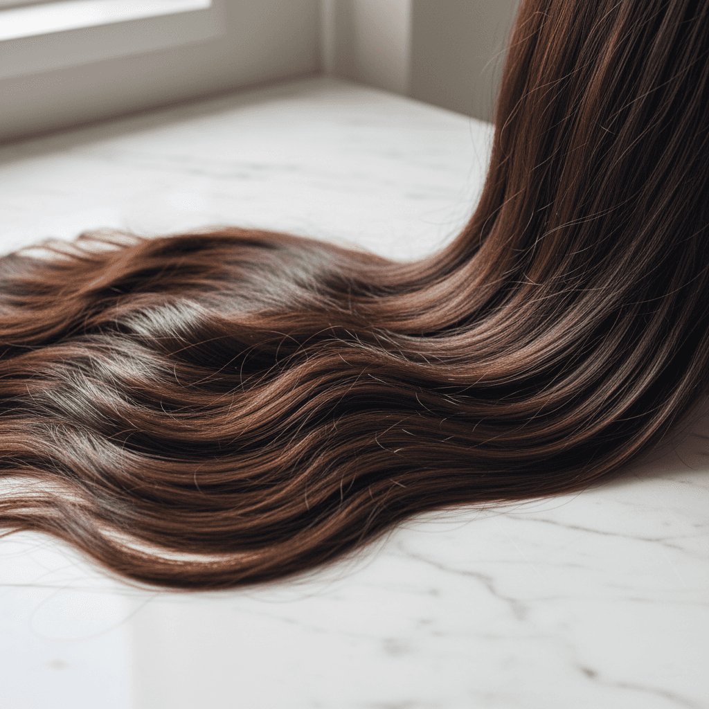 Hair extension strands detail